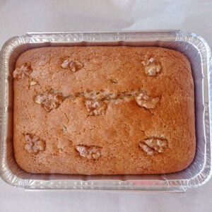 Bizcocho de nuez y naranja natural