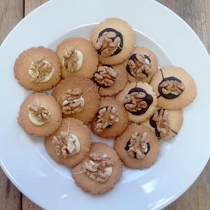 Bizcocho de nuez y naranja natural